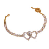 Silver Heart Boho Anklets Women Party Beach Accessories
