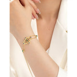 18K Plated Zircon Chain Bracelet Bangle - Gift