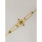 18K Plated Zircon Chain Bracelet Bangle - Gift