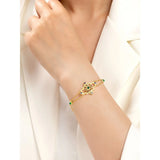 18K Plated Zircon Chain Bracelet Bangle - Gift