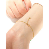 18K Plated Zircon Chain Bracelet Bangle - Gift