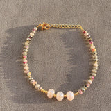 Multicolor Natural Stone Pearl Bracelets for Women
