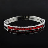 Princess Silver Bracelet Bangle for Women Anniversary Gift Jewelry