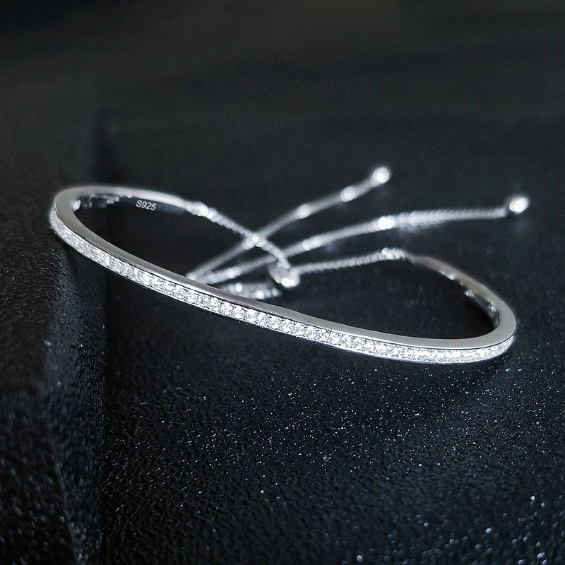 Adjustable Bracelet Bangle for Women Gift Jewelry Christmas Party S5450