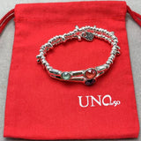 UNOde50 Tricolor Gem High Bracelet