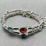 UNOde50 Tricolor Gem High Bracelet