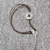 UNOde50 925 Silver Button Rope Women's Holiday Gift