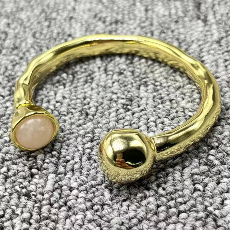 UNOde50 Silver 925 14K Four Colors Beaded Bracelet Button Bracelet
