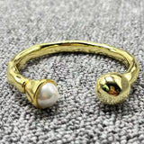 UNOde50 Silver Beaded Bracelet Button Bracelet Holiday Gift
