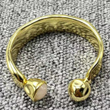 UNOde50 Silver 925 14K Beaded Bracelet Button Bracelet Gift