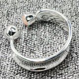 UNOde50 Silver 925 Four Colors Beaded Button Bracelet