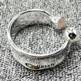 UNOde50 Silver 925 Four Colors Beaded Button Bracelet