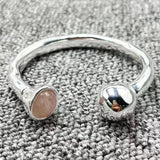 UNOde50 Silver 925 Beaded Bracelet Button Holiday Gift