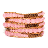 Natural Stone Beads Braid Wrap Bracelet Boho Vintage Jewelry