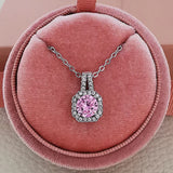 Women's Silver Necklace with Chain - X1104b