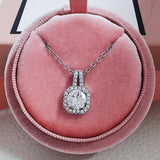 Women's Silver Necklace with Chain - X1104b