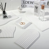 Wave Arch Gypsum Storage Tray Photo Props Jewelry Cosmetics Background Plate