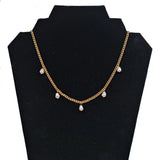 Pearl Beads Charms Necklace Choker Chain for Women Girls y2k Jewelry
