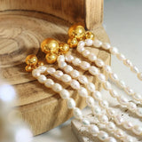 Baroque Freshwater Natural Pearl Mickey Pendant Necklace For Women Girls
