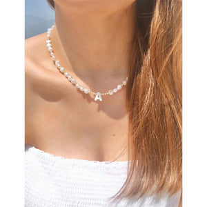 Freshwater Pearl Necklace Pendant 18KGF Stainless Steel