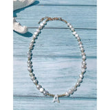 Freshwater Pearl Necklace Pendant 18KGF Stainless Steel