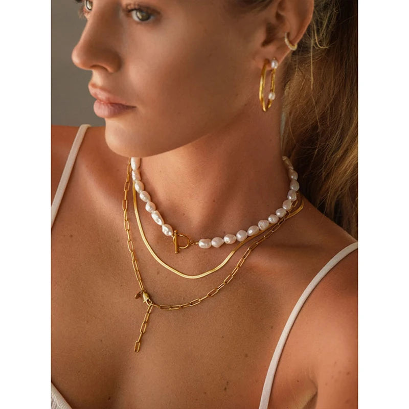 Freshwater Natural Pearls Choker Necklace