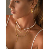 Freshwater Natural Pearl Beaded Chocker Wedding Jewelry