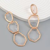 Colorful Multi-layer Resin Dangle Earrings
