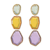 Colorful Multi-layer Resin Dangle Earrings