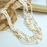 Freshwater Pearl Necklace Mixed Small Irregular Baroque Pearl Choker