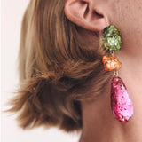 Colorful Resin Earrings for Women - Holiday Party Jewelry