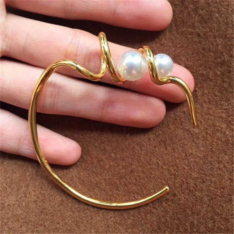 Metal Pearl Bracelet Retro Party Jewelry