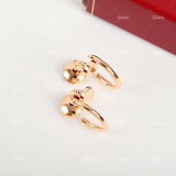 Sterling Silver Nail Earrings for Women