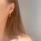 Sterling Silver Nail Earrings for Women