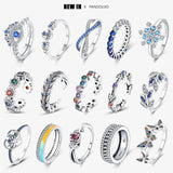 Zircon Eye Modeling Rings 925 Silver Anniversary Engagement Rings
