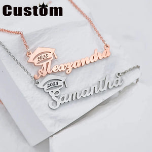 Class Name Necklace Personalized Graduation Gift for Women