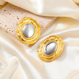 Colorblock Resin Earrings for Party Wear