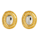 Colorblock Resin Earrings for Party Wear