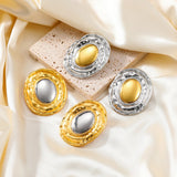 Colorblock Resin Earrings for Party Wear