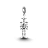 925 Silver Love Heart Pendant Charms for Bracelets