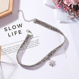 Crystal Flower Necklace for Women - Austrian Jewelry
