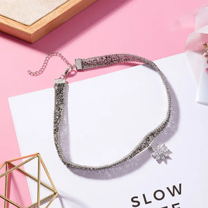Crystal Flower Necklace for Women - Austrian Jewelry