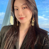 Vintage Ins Style 14K 18K Plated Tassel Long Ear Dangle Earring