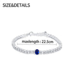 925 Silver Wave Shape Bracelet for Women Adjustable Figure 8 Jewelry