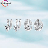 S925 Sterling Silver Love Ear Buckle Women Y2K Charm Gift