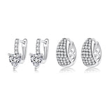 S925 Sterling Silver Love Ear Buckle Women Y2K Charm Gift
