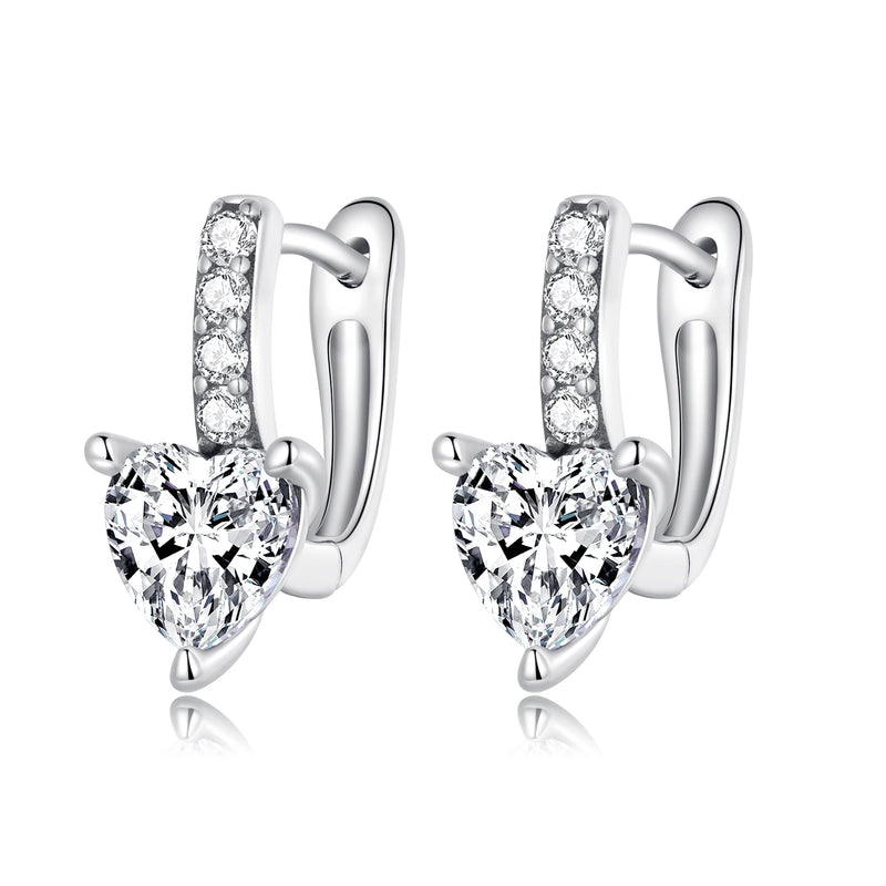 S925 Sterling Silver Love Ear Buckle Women Y2K Charm Gift