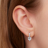 S925 Sterling Silver Love Ear Buckle Women Y2K Charm Gift