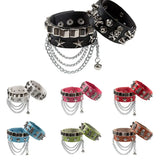 Studded Punk Bracelet Goth Cuff Wristband