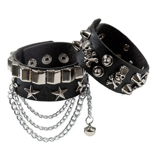 Studded Punk Bracelet Goth Cuff Wristband